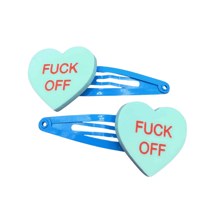 Haus of Dizzy 'Gentle Reminder' Candy Heart Hair Clips